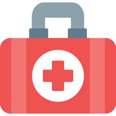 Düz biçimli yardım sağlık ikonu