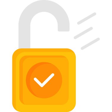 güvenlik kilidi simgesi vektörü.