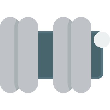 dambıllar spor salonu ikonu, düz stil