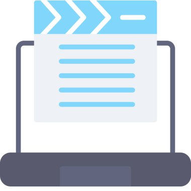 Bilgisayar. Web simgesi basit illüstrasyon