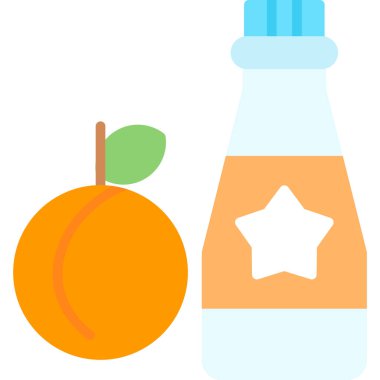 Meyve suyu. Web simgesi basit illüstrasyon