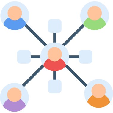 düz biçimli ağ bağlantısı simgesi