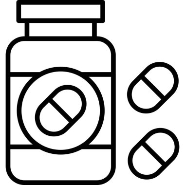 Hap. Web simgesi basit illüstrasyon