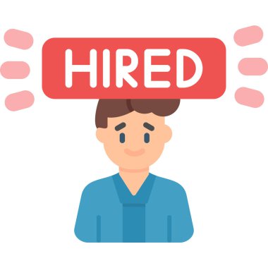 Düz vektör simgesi işe alınıyor