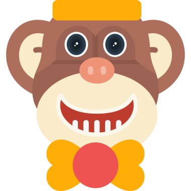 Sirk düz ikon vektör çizimi