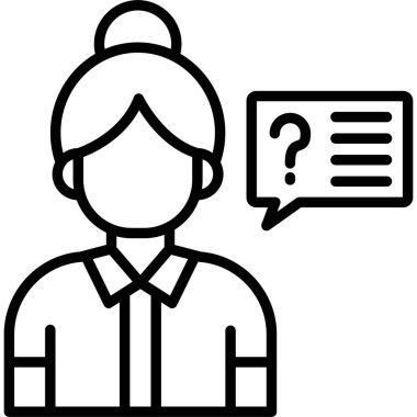 Müşteri servisi. Basit resimleme