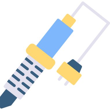 Şırınga web simgesi basit illüstrasyon