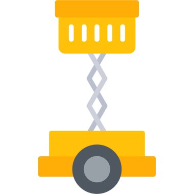 Araba kaldırma vektör simgesi