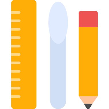 Kalem. Web simgesi basit illüstrasyon