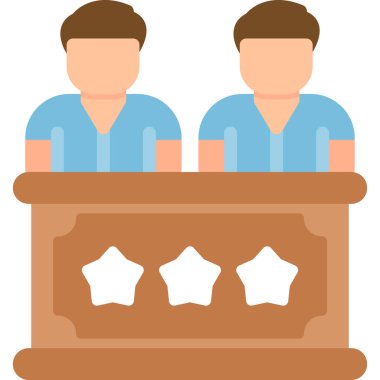 Otel servisi ikonu. Basit resimleme