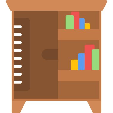 kitap vektörü simgeleri modern basit simge, kitap ve kitaplık