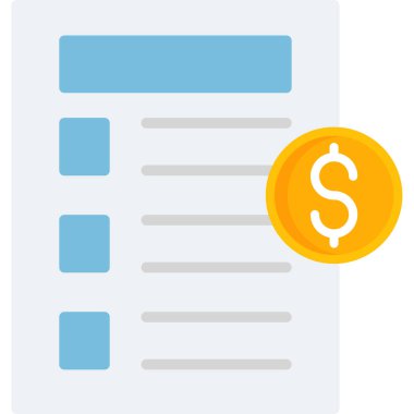 fatura ödeme simgesi düz biçimli