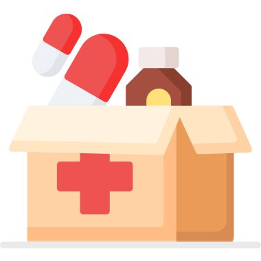 eczane ve ilaç dairesi simgesi.