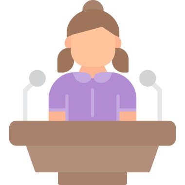 Konuşma Vektörü İllüstrasyonu, Basit Simge