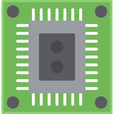 Cpu simgesi, basit illüstrasyon