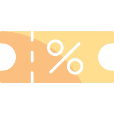 İndirim yüzdesi işaret vektörü çizimi