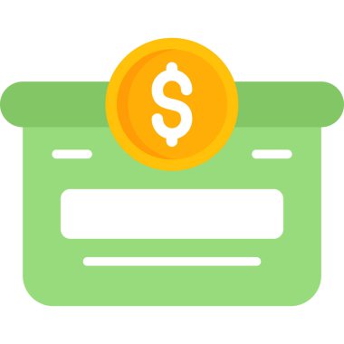 para düz simgesi, vektör illüstrasyonu