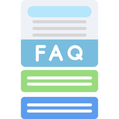 Soru faq, faq vektör çizimi
