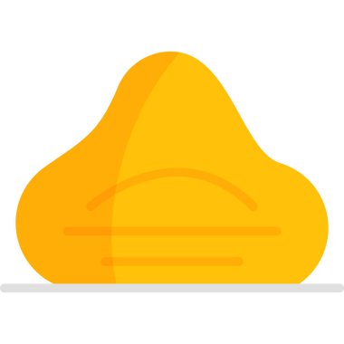 düz renk tarzı çizgi film bulut