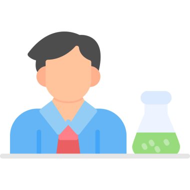 lab vektör düz renk simgesi