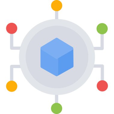 Seo ve simgenin vektör illüstrasyonu