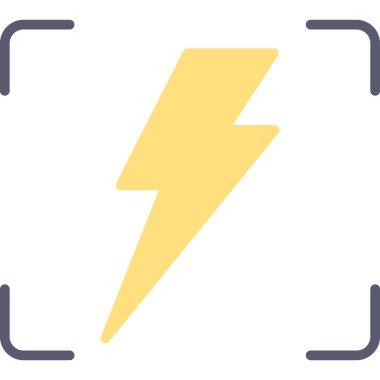 Bir yıldırımın vektör çizimi