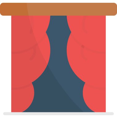 kahve yassı vektör simgesi