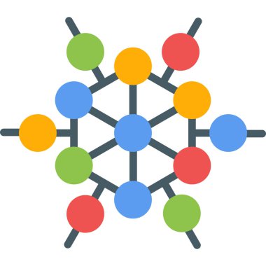 Ağ bağlantısı düz simgesi