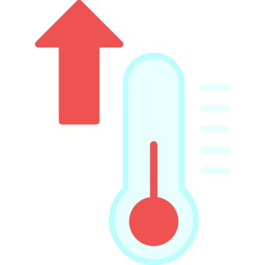 Sıcaklık. Web simgesi basit illüstrasyon