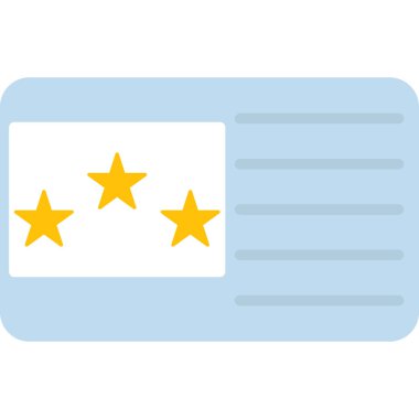 derecelendirme simgesi vektör illüstrasyonu