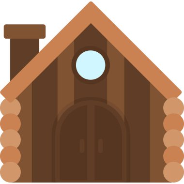 Ev. Web simgesi basit illüstrasyon