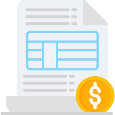 bankacılık finans simgesi düz stil