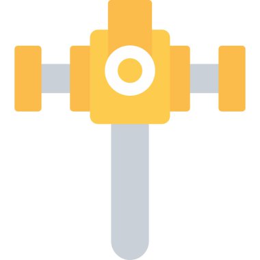 dambıl spor ikonu düz stil