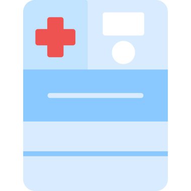 tıp web simgesi, basit vektör illüstrasyonu