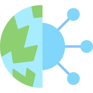 düz biçimli global bağlantı simgesi