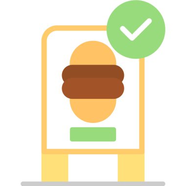 Yemek. Web simgesi basit illüstrasyon