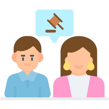 Konuşma baloncukları ve konuşma balonu tasarımı olan çift