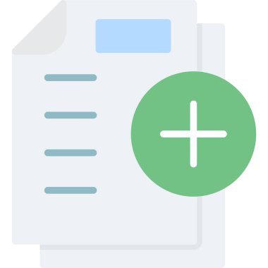 Belge simgesi, basit vektör çizim