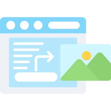 Web sitesi, vektör illüstrasyonu için web tasarım simgesi