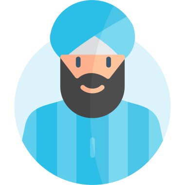 avatar erkek kişi simgesi düz stil