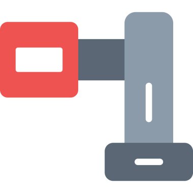 Spor salonu simgesi düz stil