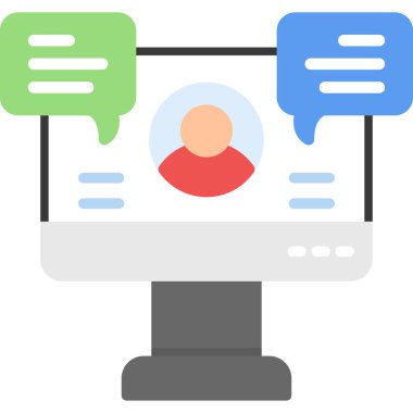 bilgisayar izleyici vektör simgesi