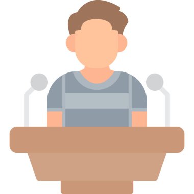 Konuşma Vektörü İllüstrasyonu, Basit Simge