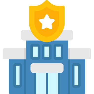 Güvenlik sistemi simgesi, vektör illüstrasyonu