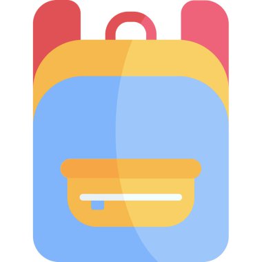 Çanta. Web simgesi basit illüstrasyon