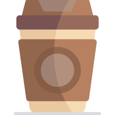 köpük ikon vektör illüstrasyon tasarımlı kahve fincanı içeceği