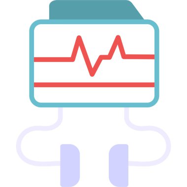 tıbbi simge vektör illüstrasyonu, düz tasarım