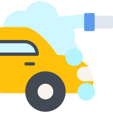 araba taşıma simgesi düz stil