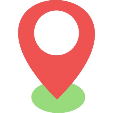 Konum pin vektör simgesi