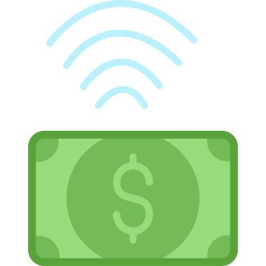 Dolar simgesi vektör illüstrasyonu